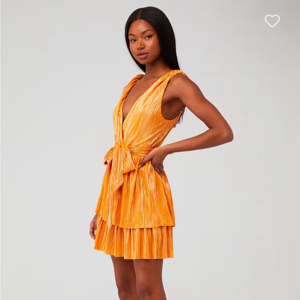SABINA MUSAYEV Alma Dress Mandarin Size Medium - Picture 3 of 4